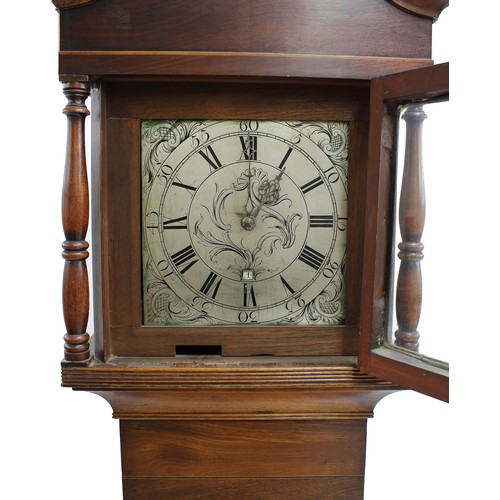 1846 - Mahogany thirty hour longcase clock, the 11