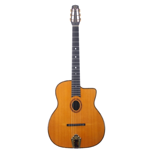 105 - Gitane John Jorgenson DG-300 gypsy jazz acoustic guitar; Back and sides: walnut; Top: natural; Neck:... 