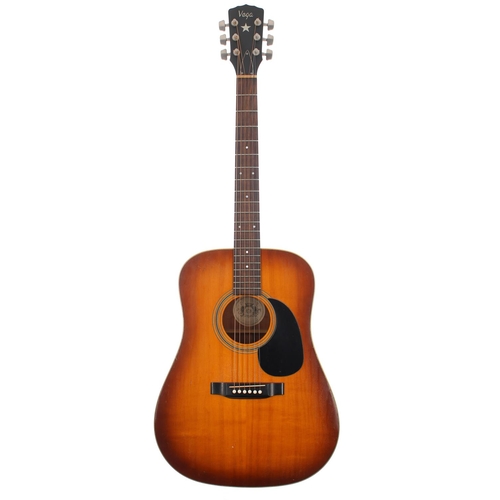 115 - Vega C.F. Martin licensed acoustic guitar, made in The Netherlands; Back and sides: mahogany, lacque... 