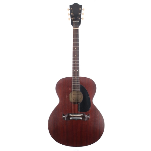 116 - 1970 Framus Texan M electro-acoustic guitar; Back and sides: laminated mahogany back, solid mahogany... 