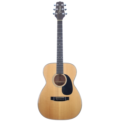 117 - 1986 Takamine F-307S acoustic guitar; Back and sides: mahogany; Top: natural spruce; Neck: mahogany;... 