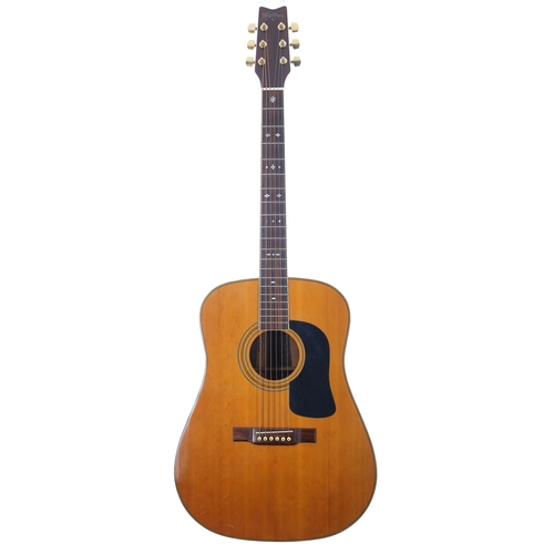 118 - Washburn D-28S/N acoustic guitar; Back and sides: rosewood, a few minor dings and surface scratches;... 