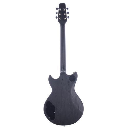 121 - Modified 1980s Westbury Standard electric guitar; Body: satin black refinish; Neck: black refinish, ... 