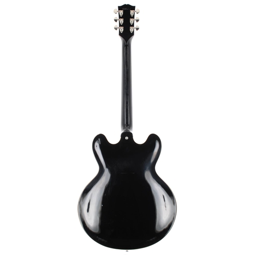 62 - 2010 Gibson Memphis ES-335 Dot Reissue electric guitar, made in USA, ser. no. 1xxxxxx0; Body: black ... 