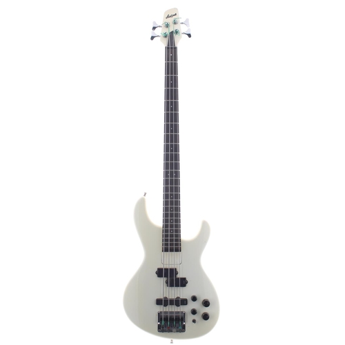 67 - Aria Pro II SB Integra bass guitar, made in Japan, circa 1986, Body: white finish, a few dings and s... 