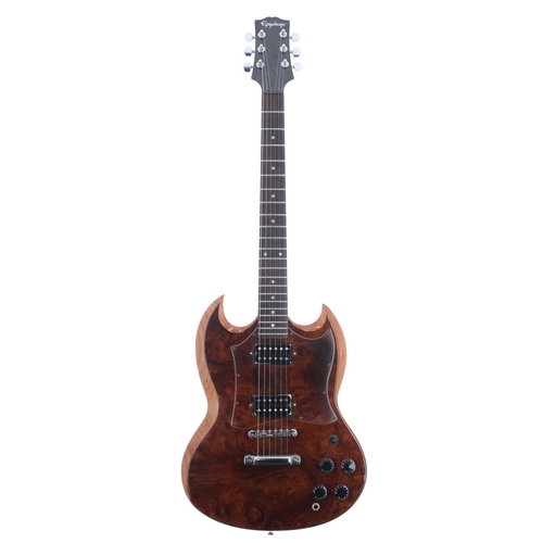 68 - Customised Epiphone SG electric guitar; Body: walnut veneered and refinished; Neck: refinished; Fret... 