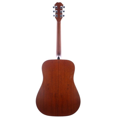 71 - 1970s Epiphone FR100 acoustic guitar, made in Japan; Back and sides: mahogany; Top: natural spruce, ... 