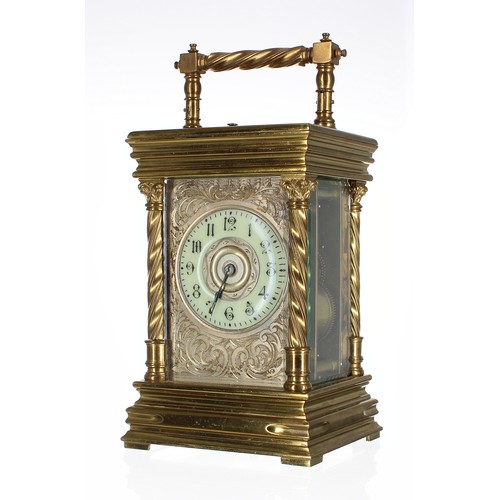 1246 - Repeater carriage clock striking on a gong, the 2.25