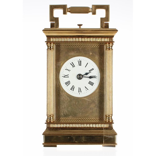 1247 - Charles Frodsham repeater carriage clock striking on a bell, the movement with eleven jewels, no. 00... 