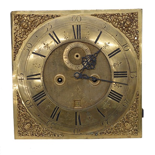 1851 - Oak eight day longcase clock with five pillar movement, the 12