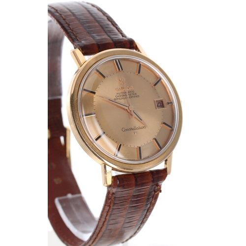 35 - Omega Constellation Chronometer automatic 18ct pink gold gentleman's wristwatch, ref. 168004, serial... 