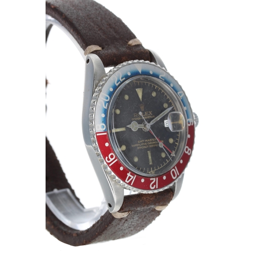 70 - Rolex Oyster Perpetual GMT-Master stainless steel gentleman's wristwatch with the pointed crown guar... 