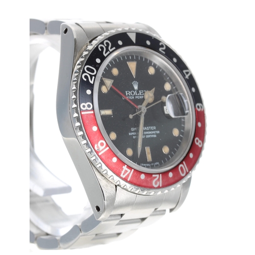 62 - Rolex Oyster Perpetual GMT-Master 'Fat Lady' stainless steel gentleman's wristwatch, ref. 16760, ser... 