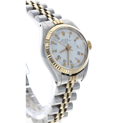 67 - Rolex Oyster Perpetual Datejust gold and stainless steel lady's wristwatch, ref. 6917, serial no. 39... 