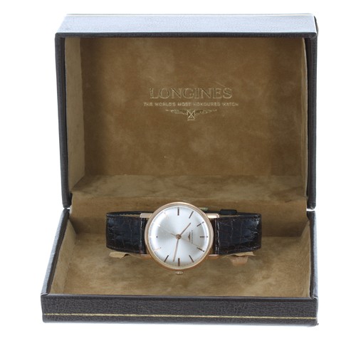 105 - Longines gold plated and stainless steel gentleman's wristwatch, reference no. 7750-1, serial no.132... 