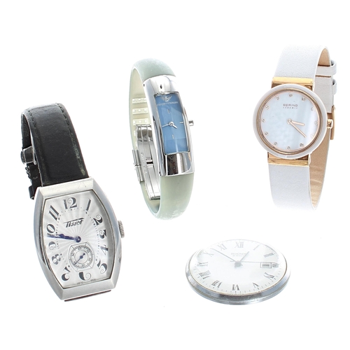 551 - Selection of modern wristwatches to include Tissot, Pod Chronograph, Bering Ceramic, Empoiro Armani,... 