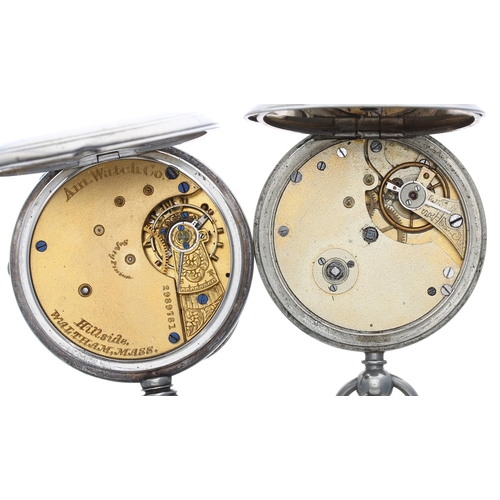 471 - Waltham Hillside nickel cased lever pocket watch, signed movement, no. 2989781, signed dial, within ... 