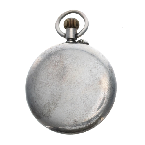 472 - Silver 'Borgel' cased lever pocket watch, import hallmarks London 1910, unsigned gilt frosted moveme... 