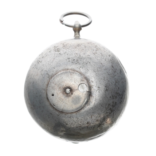 394 - Interesting English verge pocket watch bearing the signature Tompion, London, late 17th/early 18th c... 