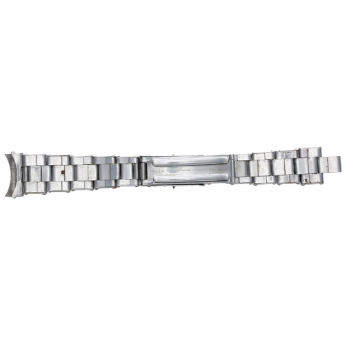 582 - Rolex Oyster expanding bracelet, stamped 'Rolex, Made in England, Stainless Steel, WAB', endlink sta... 