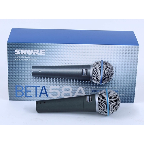 1280 - Shure Beta 58A vocal microphone in need of service/repair, boxed