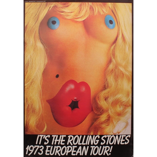 511 - The Rolling Stones - original 1973 European Tour poster, designed by John Pasche, 33