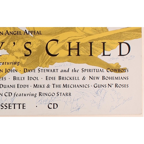 512 -  Artists various - autographed 'Nobody's Child' retail promo display board, signed by various artist... 