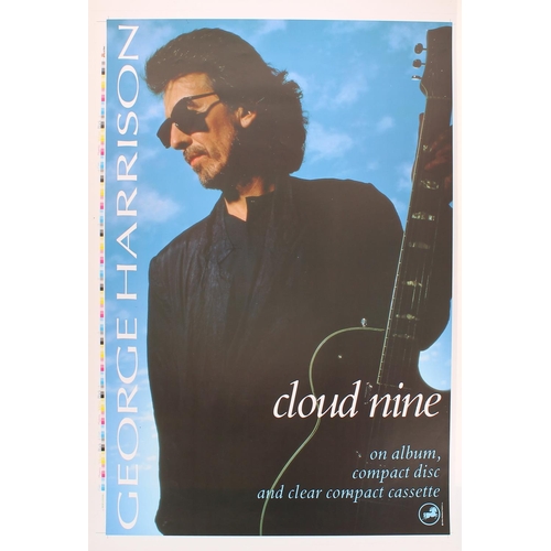 515 - George Harrison/ Travelling Wilburys - George Harrison 'Cloud Nine' promotional poster, untrimmed, 3... 