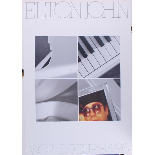 488 - Elton John - silkscreen print on board prepared for the Rocket Records offices using imagery from th... 