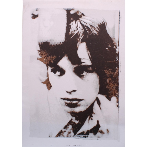 492 - Mick Jagger - Ink Icon Mick Jagger 'solo portrait' multicolour silkscreen print, printed by Bob Sait... 