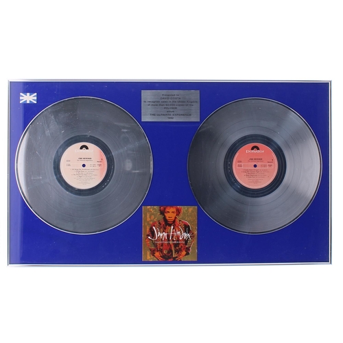 518 - Jimi Hendrix - silver disc presentation display presented to David Costa to recognise sales in the U... 