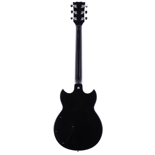 361 - Yamaha SG300 electric guitar, made in Japan; Body: black finish, dings, swirled scratches to the bac... 