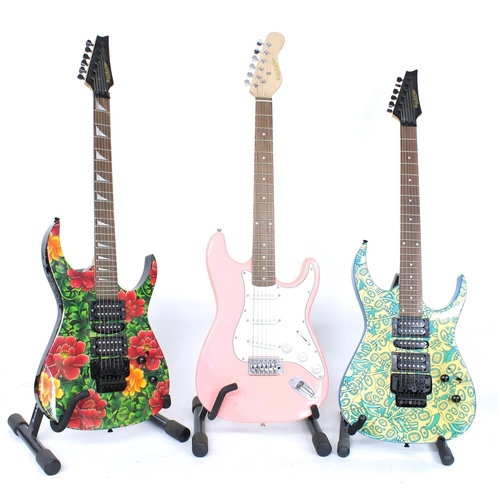 334 - Three Rockstar electric guitars (3)