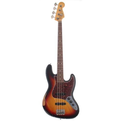 336 - 2009 Fender Road Worn Series '60s Jazz Bass guitar, made in Mexico, ser. no. MZ9xxxxx7; Body: sunbur... 