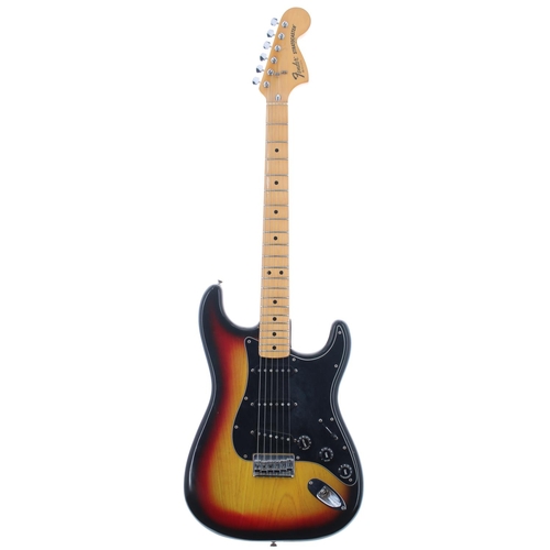 343 - 1979 Fender Hardtail Stratocaster electric guitar, made in USA, ser. no. S9xxxx1; Body: three-tone s... 