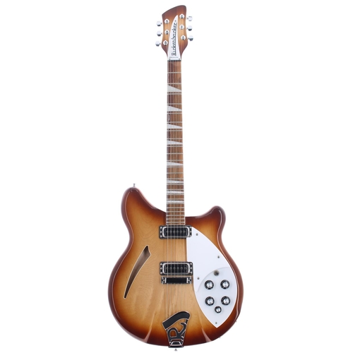 346 - 2012 Rickenbacker 360 electric guitar, made in USA, ser. no. 12xxxx0; Body: Montezuma brown finish; ... 