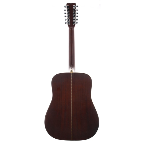 347 - Fender F-55-12 twelve string acoustic guitar; Back and sides: mahogany; Top: spruce, a few minor din... 