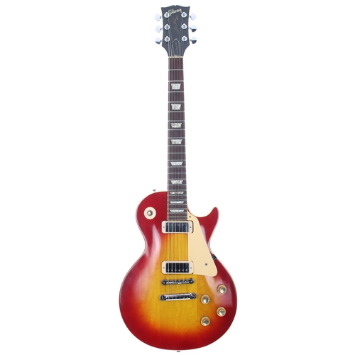 349 - 1971 Gibson Les Paul Deluxe electric guitar, made in USA, ser. no. 9xxxx9; Body: cherry sunburst fin... 