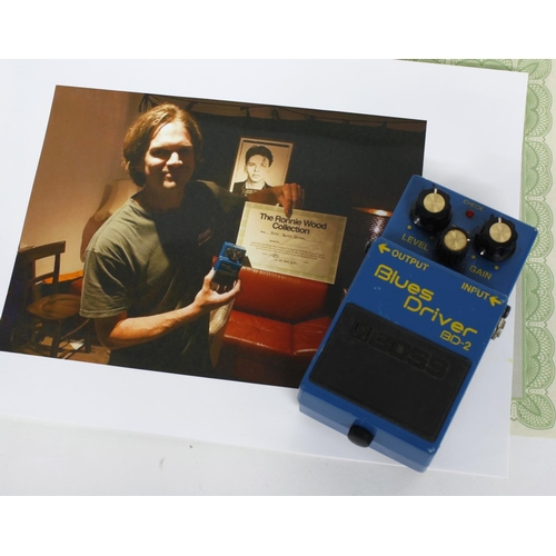 469 - Ronnie Wood - Boss BD-2 Blues Driver guitar effects pedal, used by Ronnie Wood for live and studio p... 