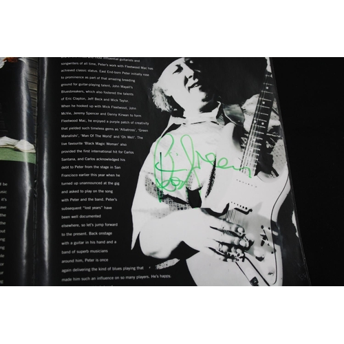 561 - Peter Green and John Mayall - autographed 2002 tour programme, signed for the vendor at Hammersmith ... 