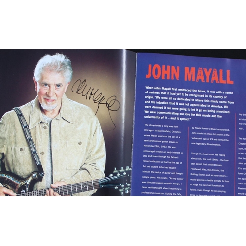 561 - Peter Green and John Mayall - autographed 2002 tour programme, signed for the vendor at Hammersmith ... 