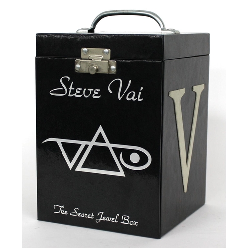 571 - Steve Vai - Limited Edition 'Steve Vai Secret Jewellery Box' box set, enclosing three Ibanez plectru... 