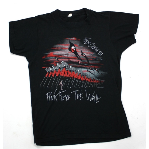 574 - Pink Floyd - rare 1981 Pink Floyd 'The Wall' Film Crew T-shirt, featuring Gerald Scarfe artwork (sma... 