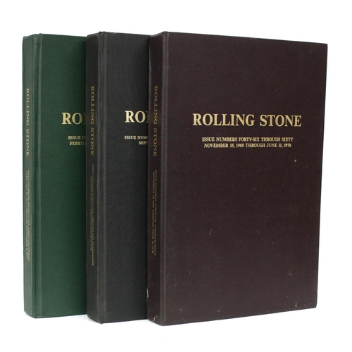 585 - Rolling Stone - three bound volumes of Rolling Stone magazine, 1969-1972 (3)