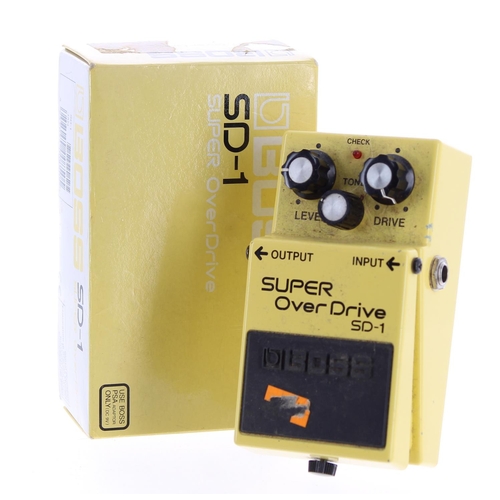 442 - Boon Gould (Level 42) - Boss SD-1 Super Overdrive guitar pedal, boxed