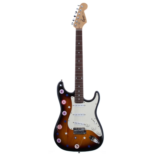 473 - Paul Hemmings (The La's and The Lightning Seeds) - Squier by Fender strat electric guitar, formerly ... 