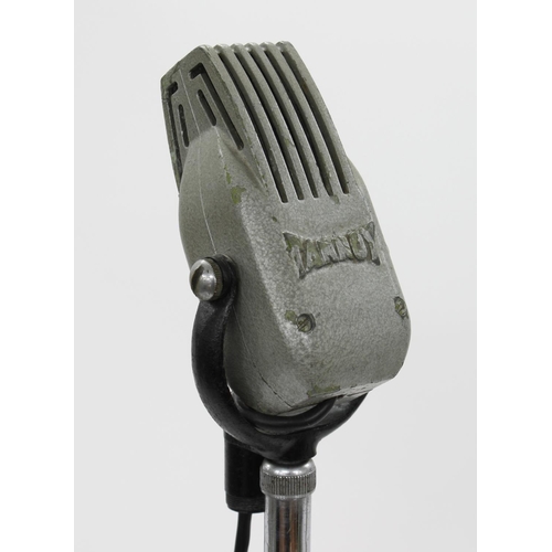 1268 - Vintage Tannoy microphone upon an adjustable stand