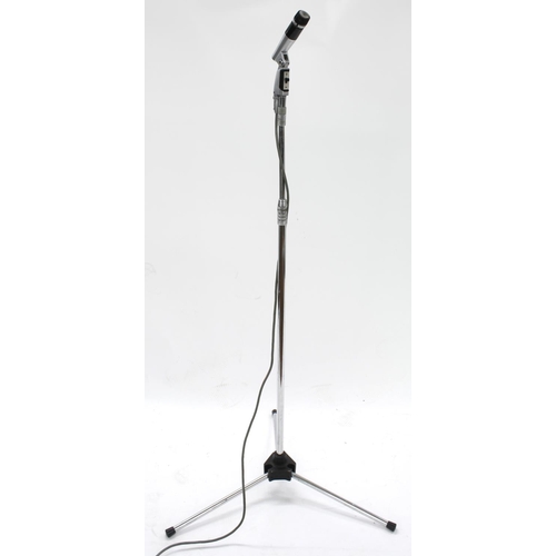 1269 - Vintage Shure Unidyne III microhpone mounted upon an adjustable stand