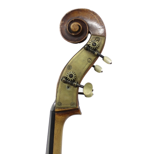 2512 - Good German violoncello of the Schweitzer School circa 1890, the two piece back of plainish wood wit... 