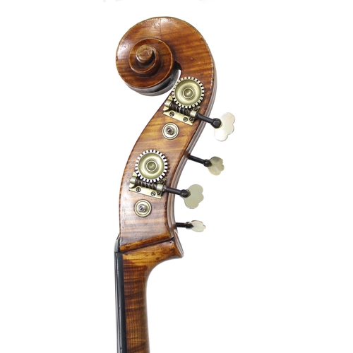 2519 -  Fine double bass ex Roy Babbington made by Albert Volkmann of Schönbach circa 1910 and bearing the ... 